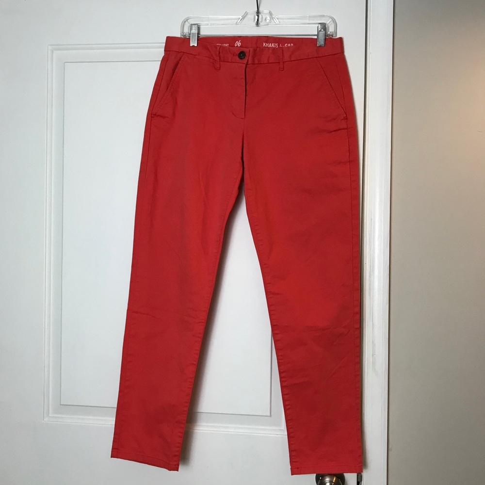 Gap orange Kakhi pants size 6